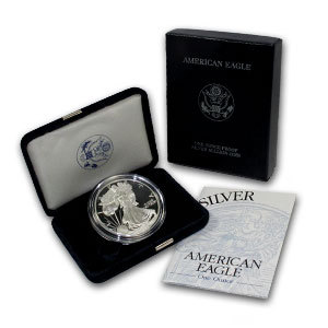 Proof American Silver Eagle (Varied Year, Box + CoA)