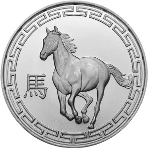 1 oz Highland Horse Silver Round (New)