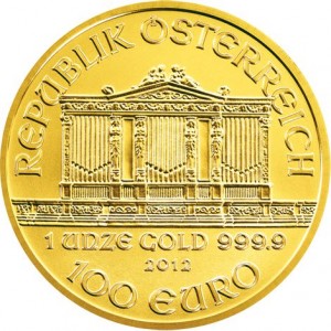 2014 1 oz Austrian Gold Philharmonic (BU)