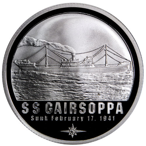 1 oz S.S. Gairsoppa Shipwreck Silver Round (New)